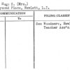Rodt, Hugo S. (Mrs.)