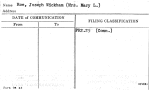 Roe, Joseph Wickham (Mrs. Mary L.)