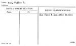 Roe, Walter F.