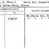Roger, P. (Pres.) Paris Int. Exposition