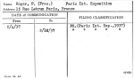 Roger, P. (Pres.) Paris Int. Exposition