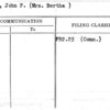 Rolfe, John F. (Mrs. Bertha)