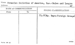 Romanian Societies of America, Inc.-Union and League of