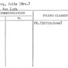 Rosenberg, Julia (Mrs.)