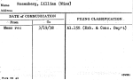 Rosenberg, Lillian (Miss)