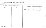 Rosenhein, Florence (Mrs.)