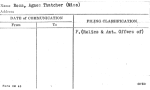 Ross, Agnes Thatcher (Miss)