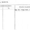 Rosser, David M.