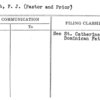 Routh, F.J. (Pastor and Prior)