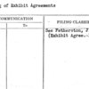 Routing of Exhibit Agreements