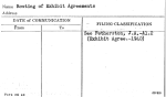 Routing of Exhibit Agreements