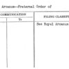 Royal Arcanum--Fraternal Order of