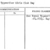 Royal Typewriter Girls Club Day