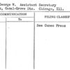 Rue, George W. Assistant Secretary
