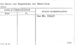 Rules & Regulations re: Demolition
