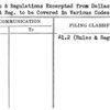 Rules & Regulations Excerpted from Dallas Rules & Reg. to be Covered in Various Codes