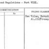 Rules and Regulations - Part VIII.