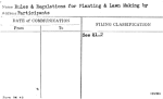 Rules & Regulations for Planting & Lawn Making by Participants