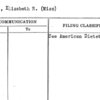 Rupert, Elizabeth R. (Miss)