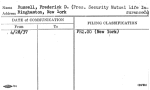 Russell, Frederick D. (Pres. Security Mutual Life InsuranceCo)