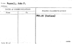 Russell, John F.