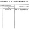 St. Bartholomew's P.E. Church-Women's Com. League of