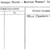 Saint Georges Church - Married Women's Society