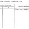 Saint John's Church - Service Club