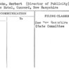 St. John, Herbert (Director of Publicity)