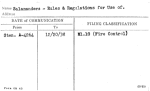 Salamanders - Rules & Regulations for Use of.