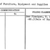 Sale of Furniture, Equipment and Supplies