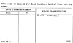 Sale of Tickets for Food Handlers Medical Examinations