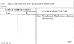 Sales Procedure for Displamor Machines