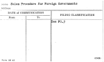 Sales Procedure for Foreign Governments