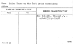 Sales Taxes on the Soft Drink Operations