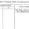 Salesmen's Training Course for Advance Ticket Sale