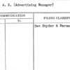 Salley, A.E. (Advertising Manager)