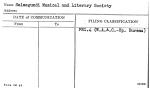 Salmagundi Musical and Literary Society
