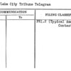 Salt Lake City Tribune Telegram