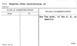 Samples--Free Distribution of
