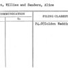 Sanders, William and Sanders, Alice