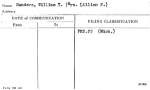 Sanders, William T. (Mrs. Lillian P.)