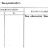 Sandor Haas, Alexander-