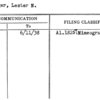 Sanger, Lester N.
