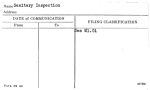 Sanitary Inspection