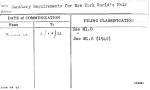 Sanitary Requirements for New York World's Fair