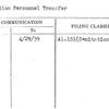 Sanitation Personnel Transfer