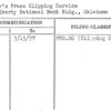 Sarber's Press Clipping Service