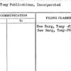 Sarg, Tony Publications, Incorporated
