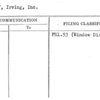 Sarnoff, Irving, Inc.
